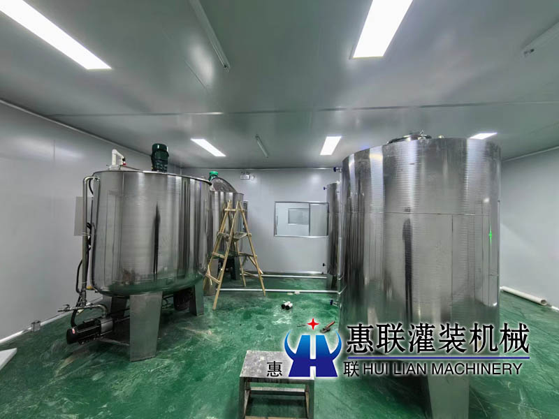 沂水食用油灌裝流水線安裝調試完畢